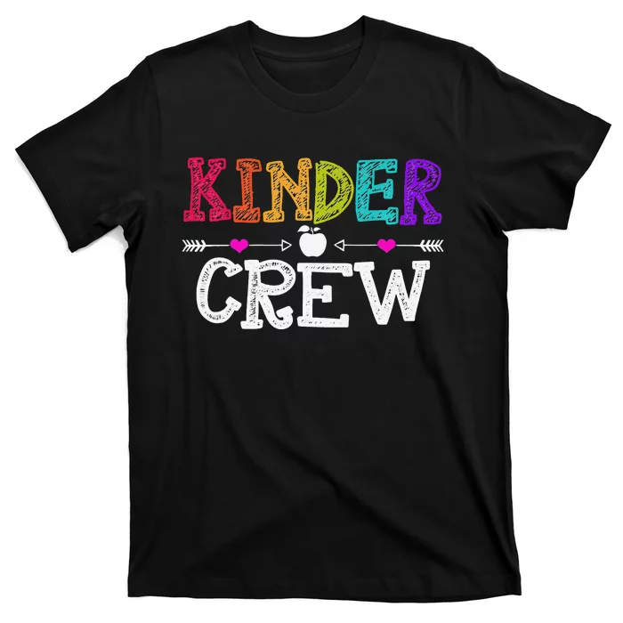 Kinder Crew Funny Kindergarten Teacher Last Day Of School T-Shirt