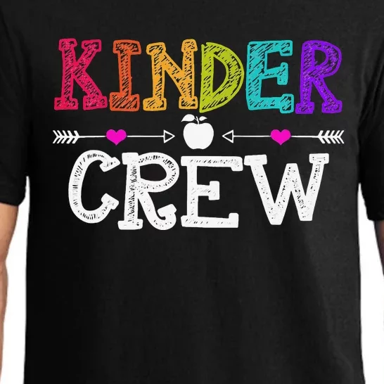 Kinder Crew Funny Kindergarten Teacher Last Day Of School Pajama Set