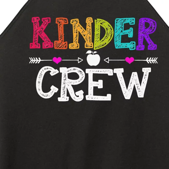 Kinder Crew Funny Kindergarten Teacher Last Day Of School Women’s Perfect Tri Rocker Tank