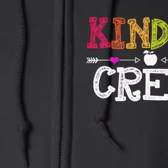 Kinder Crew Funny Kindergarten Teacher Last Day Of School Full Zip Hoodie