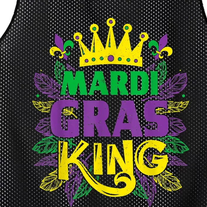 King Costumes Funny Mardi Gras Carnival Mesh Reversible Basketball Jersey Tank