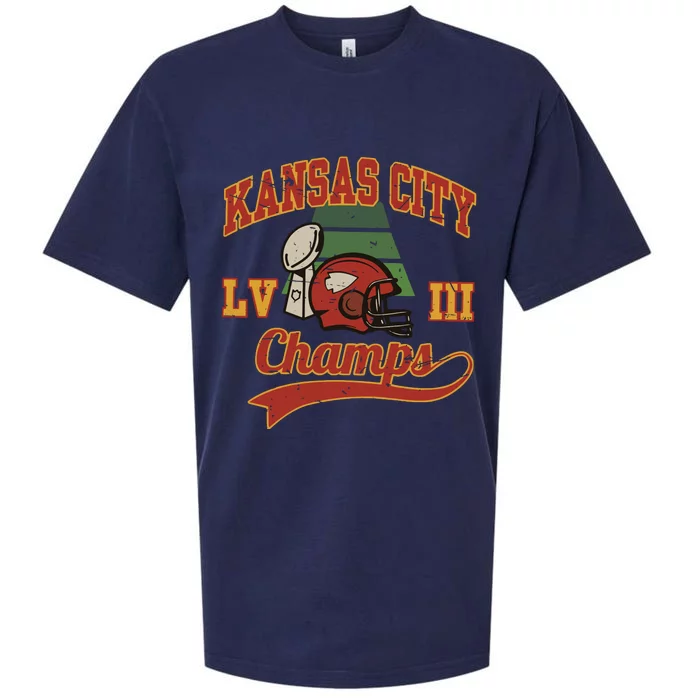 Kansas City Football Champions 2024 Sueded Cloud Jersey T-Shirt