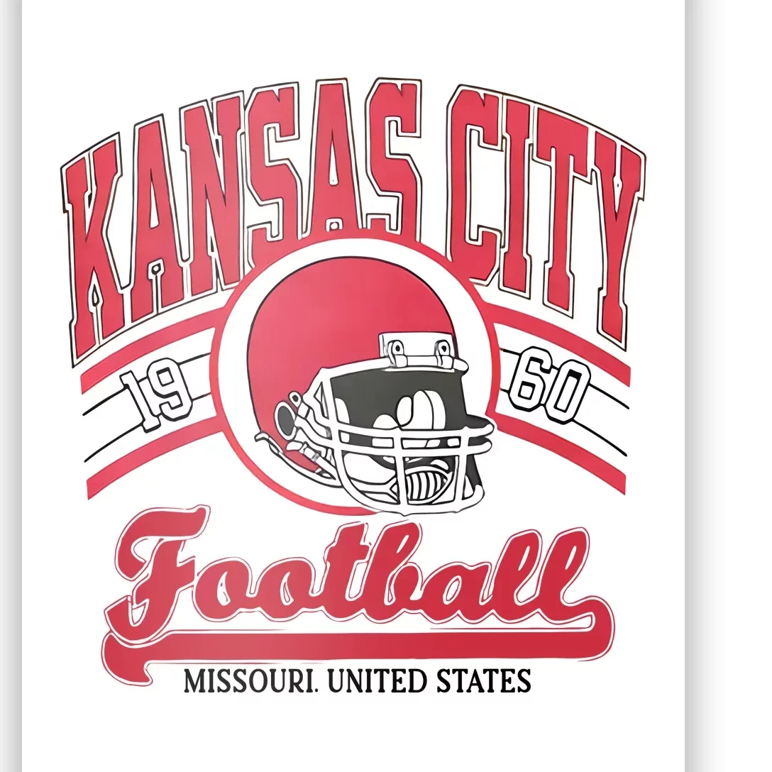 Kansas City Football Est 1960 Game Day Kansas City Football Team Poster