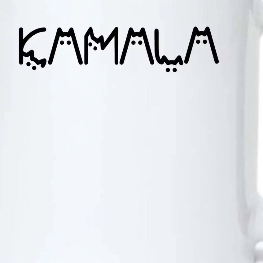 Kamala Cats Feminist Gift Black Color Changing Mug