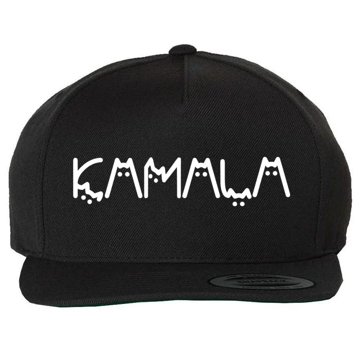 Kamala Cats Feminist Gift Wool Snapback Cap