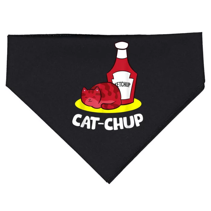 Ketchup CatChup Funny Ketchup USA-Made Doggie Bandana