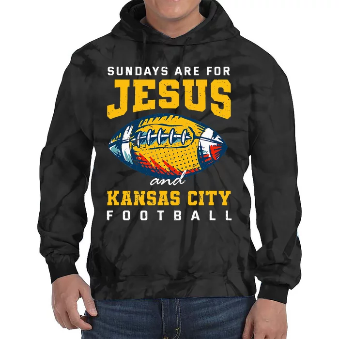 Kansas City Football Missouri Sundays A Game Day Tie Dye Hoodie