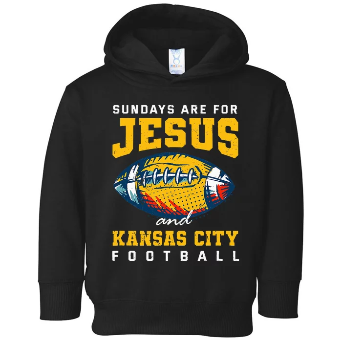 Kansas City Football Missouri Sundays A Game Day Toddler Hoodie