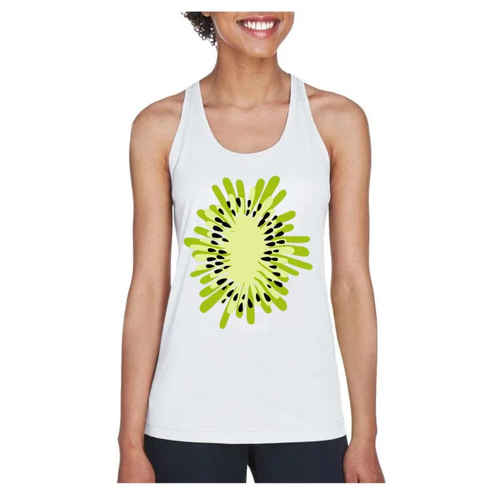 Kiwi Costume Fruit Halloween Costume Women's Racerback Tank