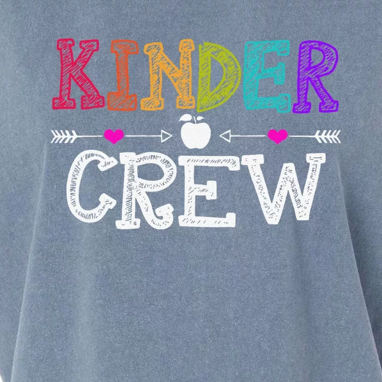 Kinder Crew Funny Kindergarten Teacher 1st Day Of School Garment-Dyed Women's Muscle Tee