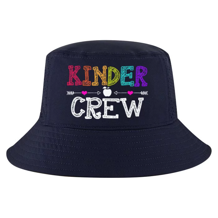 Kinder Crew Funny Kindergarten Teacher 1st Day Of School Cool Comfort Performance Bucket Hat