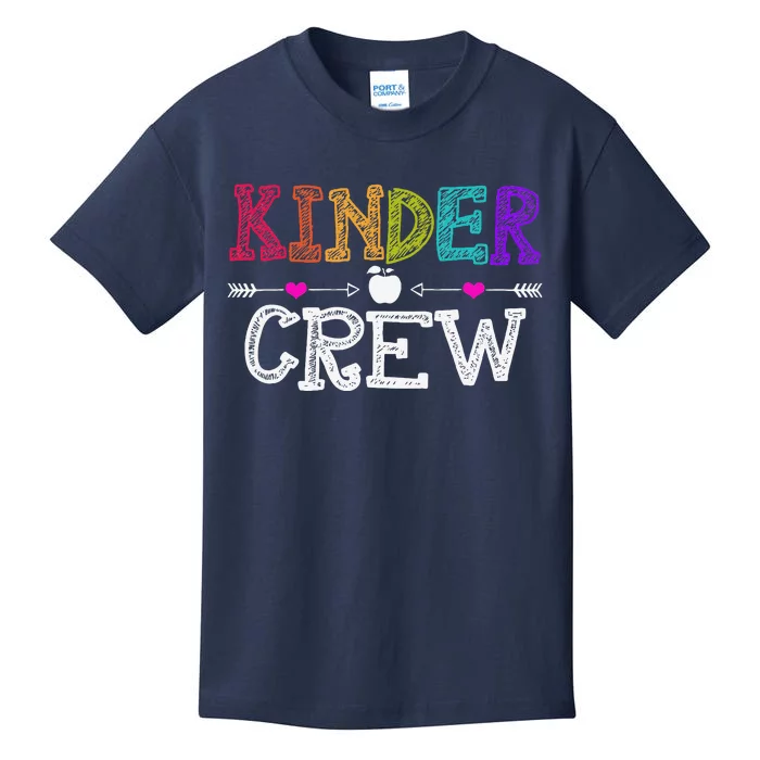 Kinder Crew Funny Kindergarten Teacher 1st Day Of School Kids T-Shirt