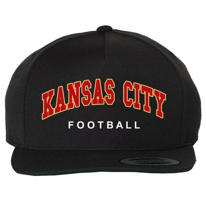 Kansas City Football Wool Snapback Cap