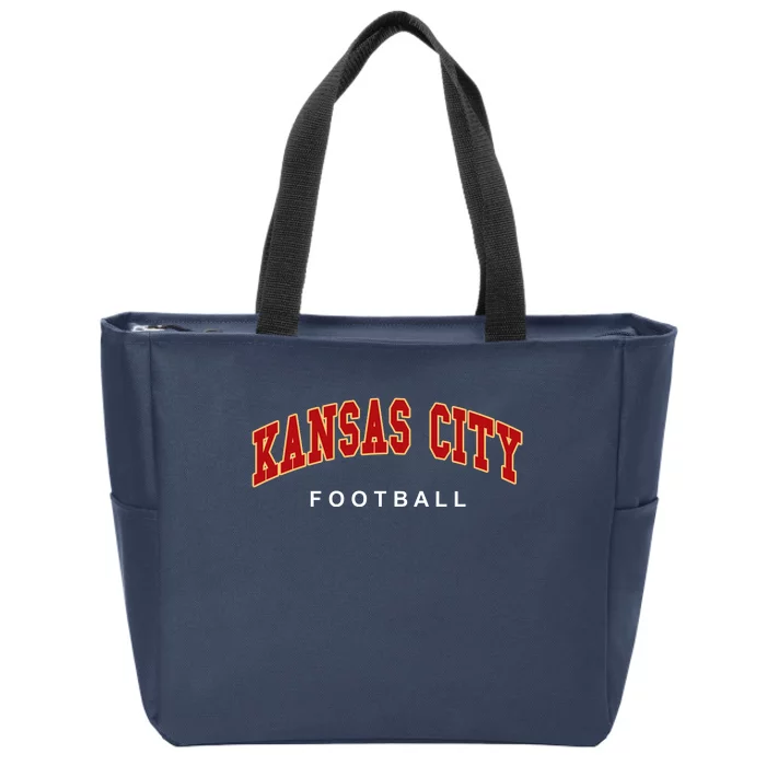 Kansas City Football Zip Tote Bag