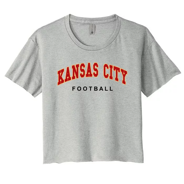 Kansas City Football Women's Crop Top Tee