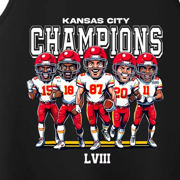 Kansas City Football Performance Tank