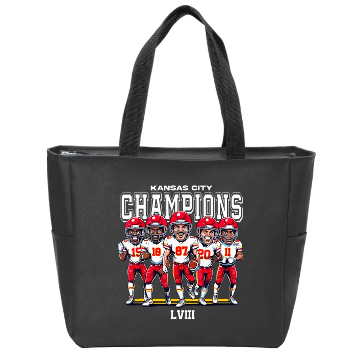 Kansas City Football Zip Tote Bag