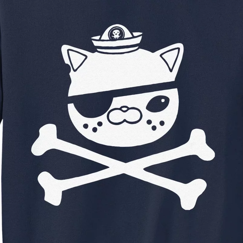 Kwazii Cute Funny Pirate Cat Tee Tall Sweatshirt