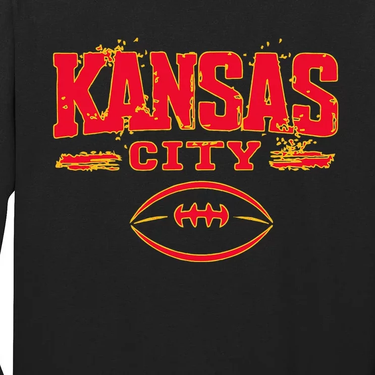 Kansas City Football Tall Long Sleeve T-Shirt