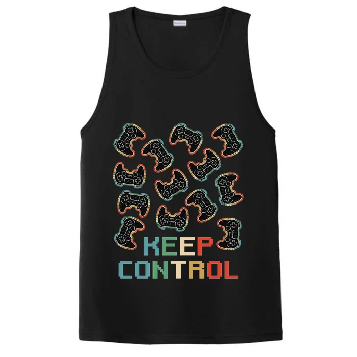 Keep Control Gamer Funny Video Game Lover Controller Gift Performance Tank