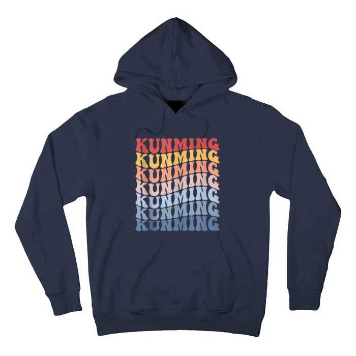 Kunming City Groovy Retro Tall Hoodie