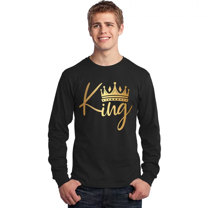 King Crown Gold funny birthday Tall Long Sleeve T-Shirt