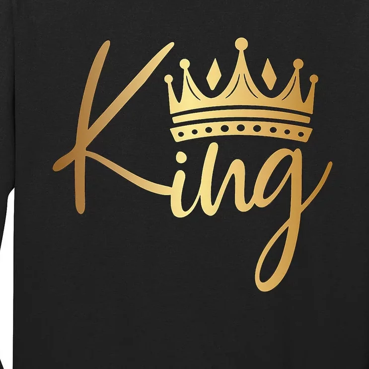 King Crown Gold funny birthday Tall Long Sleeve T-Shirt