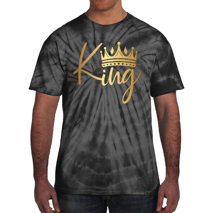 King Crown Gold funny birthday Tie-Dye T-Shirt