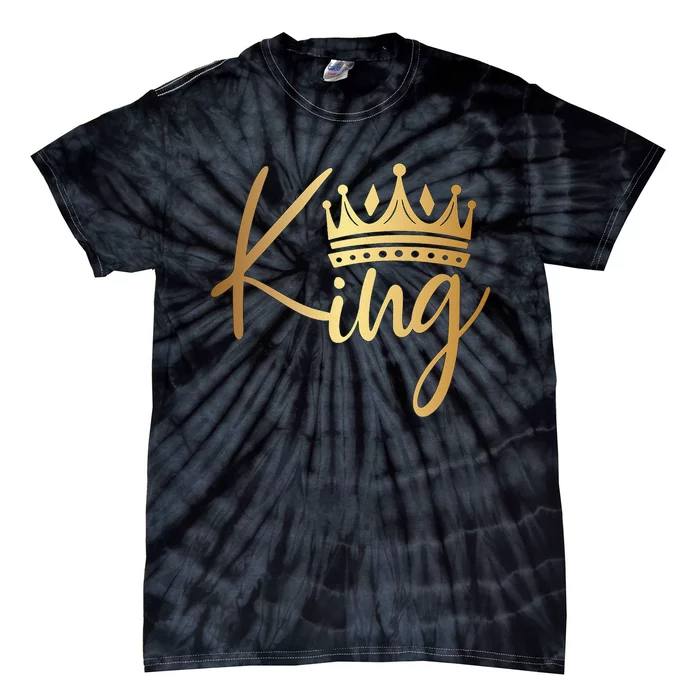 King Crown Gold funny birthday Tie-Dye T-Shirt