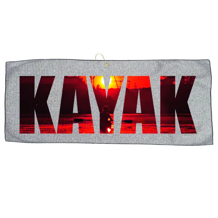 Kayak Cute Gift Large Microfiber Waffle Golf Towel