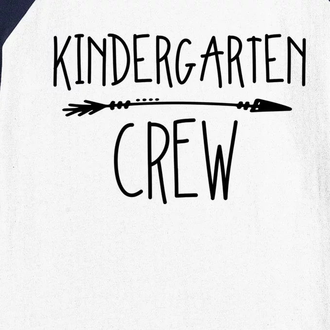 Kindergarten Crew Gift Baseball Sleeve Shirt