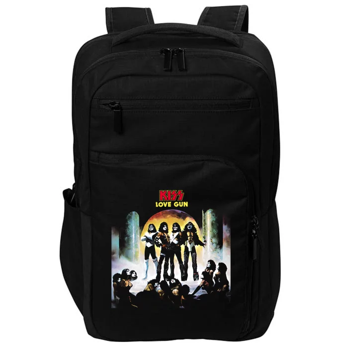 Kiss Cute Gift 1977 Love Gun Great Gift Impact Tech Backpack