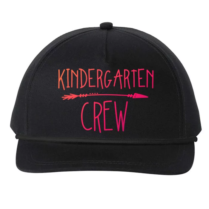 Kindergarten Crew Gift Snapback Five-Panel Rope Hat