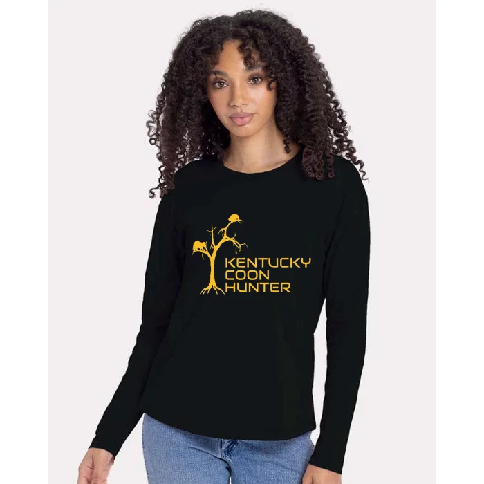 Kentucky Coon Hunter Fun Raccoon Hunting Womens Cotton Relaxed Long Sleeve T-Shirt