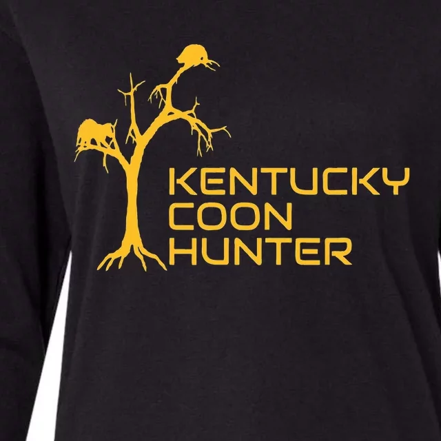 Kentucky Coon Hunter Fun Raccoon Hunting Womens Cotton Relaxed Long Sleeve T-Shirt