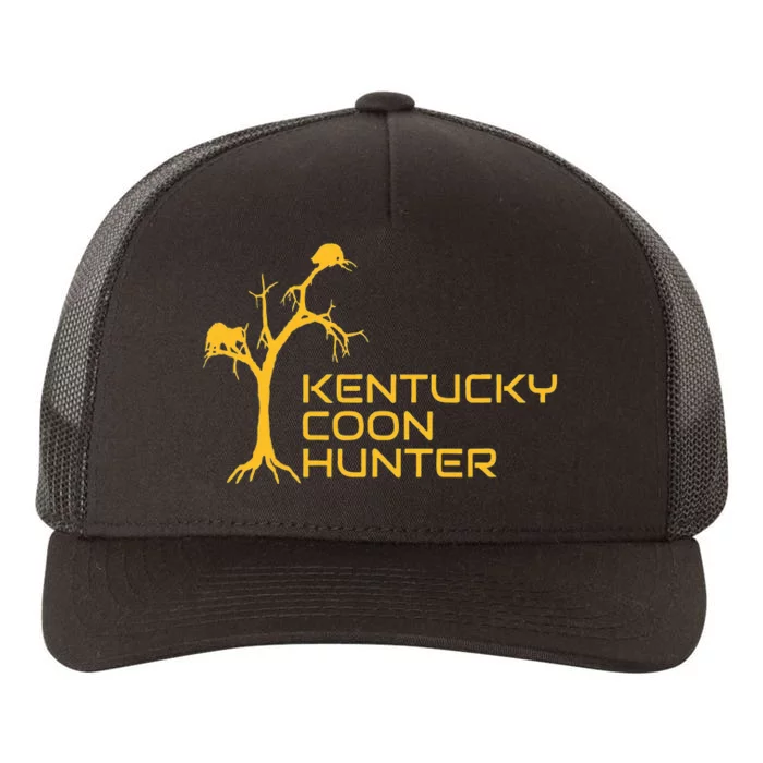 Kentucky Coon Hunter Fun Raccoon Hunting Yupoong Adult 5-Panel Trucker Hat