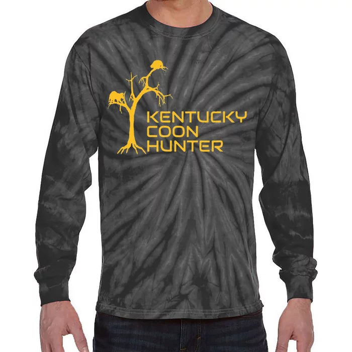 Kentucky Coon Hunter Fun Raccoon Hunting Tie-Dye Long Sleeve Shirt