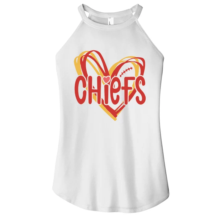 Kansas City Heart Kansas Football Kansas Lover Fan Women’s Perfect Tri Rocker Tank