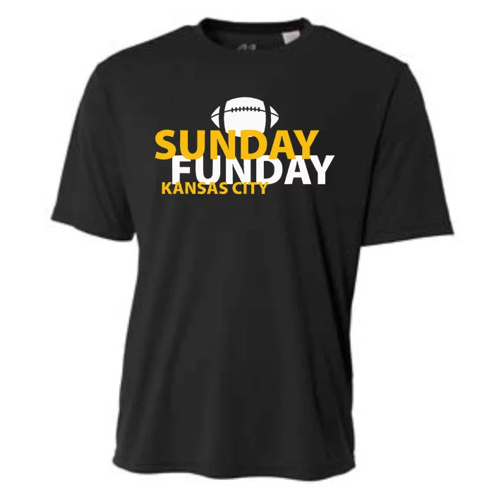 Kansas City Heart Pride Love Gift KC Sunday Funday Cooling Performance Crew T-Shirt