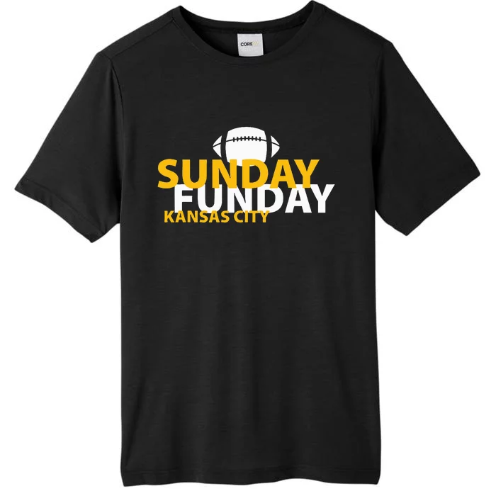 Kansas City Heart Pride Love Gift KC Sunday Funday ChromaSoft Performance T-Shirt