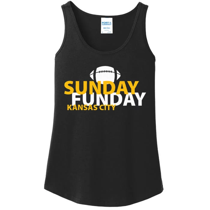 Kansas City Heart Pride Love Gift KC Sunday Funday Ladies Essential Tank