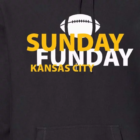 Kansas City Heart Pride Love Gift KC Sunday Funday Premium Hoodie