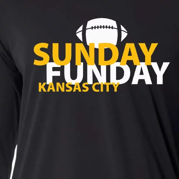 Kansas City Heart Pride Love Gift KC Sunday Funday Cooling Performance Long Sleeve Crew