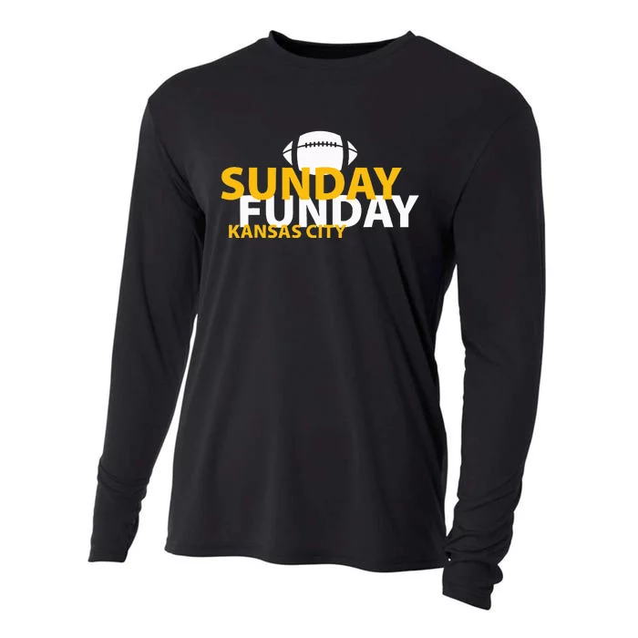 Kansas City Heart Pride Love Gift KC Sunday Funday Cooling Performance Long Sleeve Crew