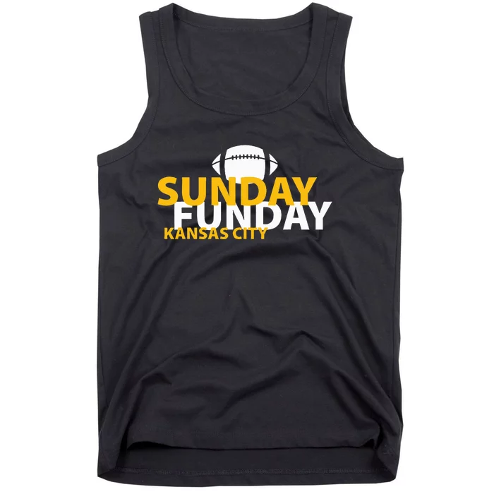 Kansas City Heart Pride Love Gift KC Sunday Funday Tank Top