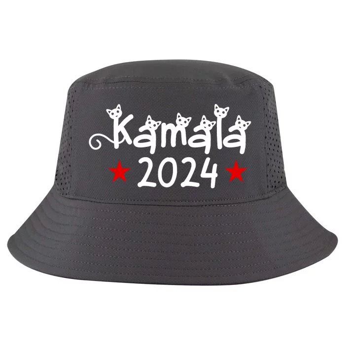 Kamala Cat Harris Walz 2024 Cool Comfort Performance Bucket Hat