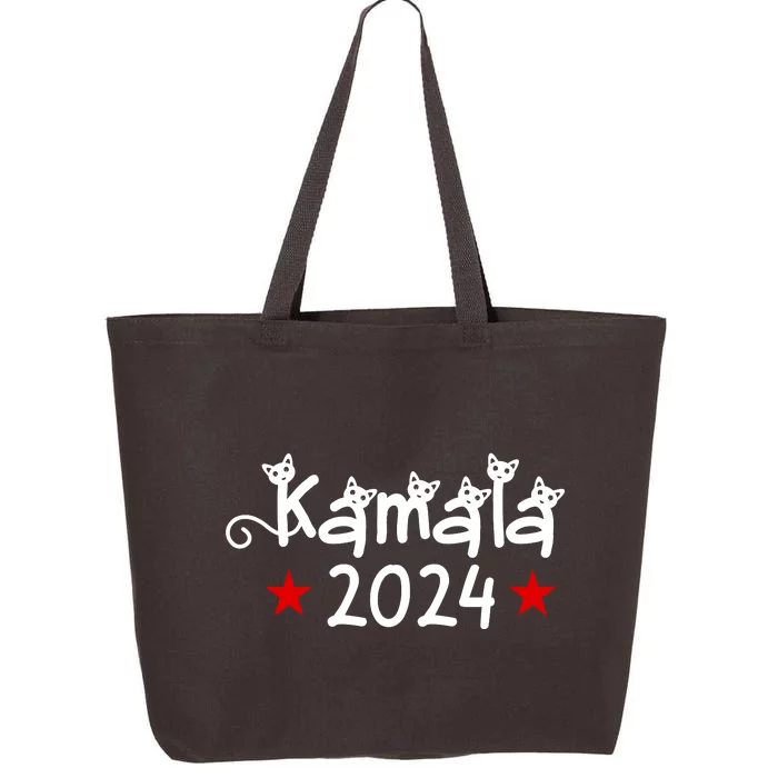 Kamala Cat Harris Walz 2024 25L Jumbo Tote