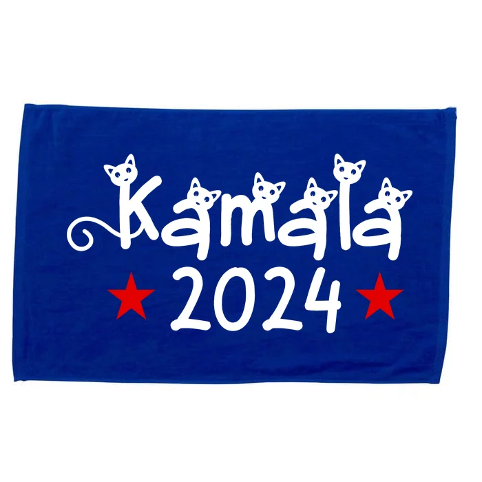 Kamala Cat Harris Walz 2024 Microfiber Hand Towel