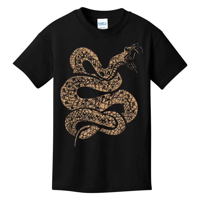 King Cobra Hissing Distressed Snake Lover Gift Kids T-Shirt