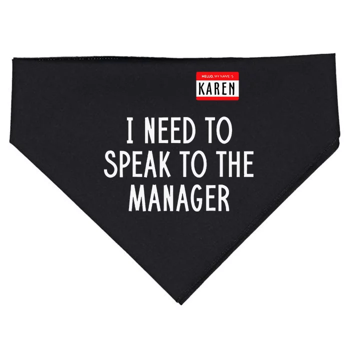 Karen Costume Halloween I Need To Speak To The Manager USA-Made Doggie Bandana